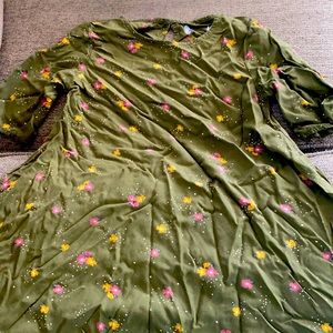 Old Navy girls olive shift dress